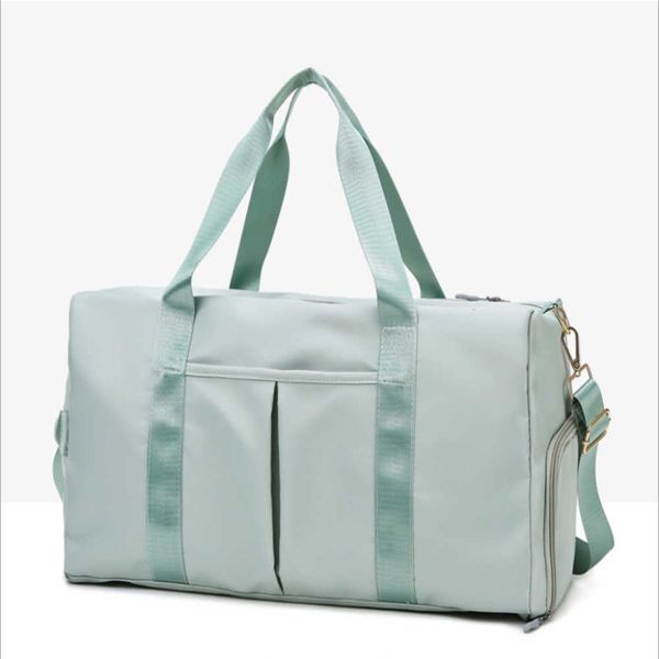 

hbp travel bag dry and wet separation sports yoga fitness big capacity short travel training (deep powder)ou57