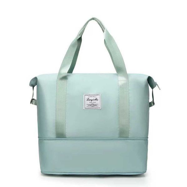 

large capacity travel bag handbag designers bag men women duffle bags luggage handbags swimming sports fitness yoga tote 41cm blackqelr