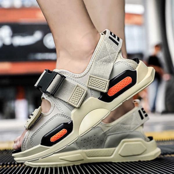 

2023 new high cool slippers for men outdoor casual sandals, Black