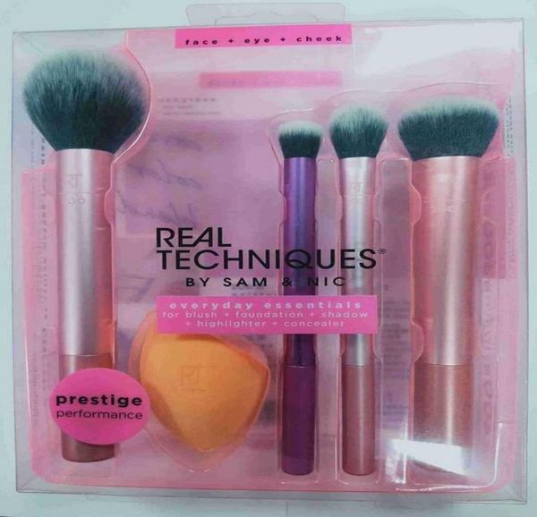 

4 pieces set powder puff brush makeup brushes the fan brush makeup tools 2831519