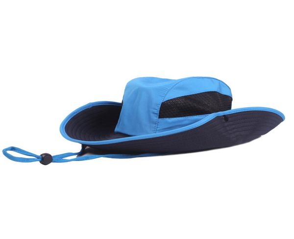 

women summer sun hiking caps outdoor quick dry breathable wide brim fishing bucket hats men sunshade caps2962181, Black;white