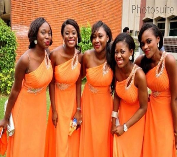 

elegant 2020 a line one shoulder chiffon bridesmaid dress sleeveless chiffon orange junior plus size bridesmaid dresses with8708798, White;pink