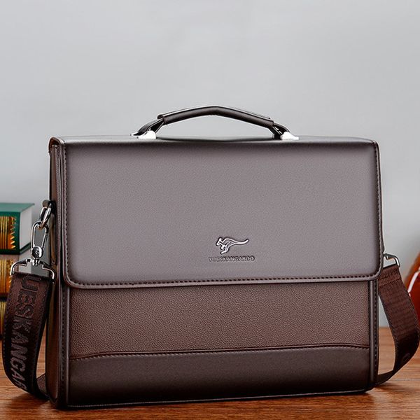 

briefcases bag handbag vintage lapshoulder leather documents for business men male briefcase man messenger executive 230701