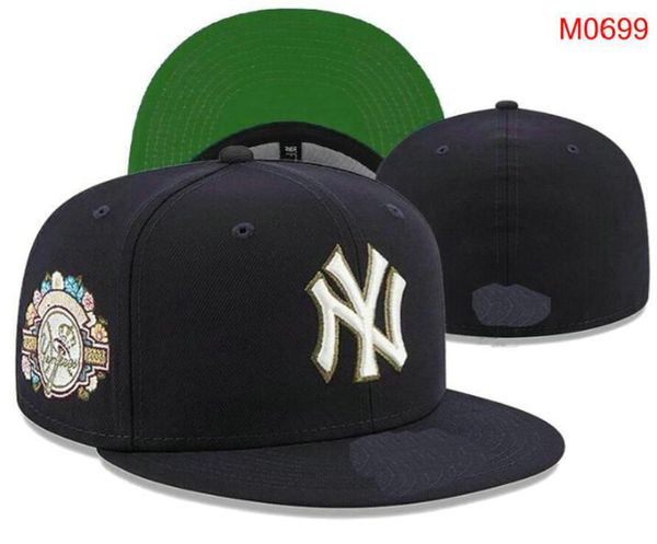 

2023 men's baseball fitted hats sox la as ny classic red black color hip hop new york sport full closed design caps chapeau 05 stitch h, Blue;gray
