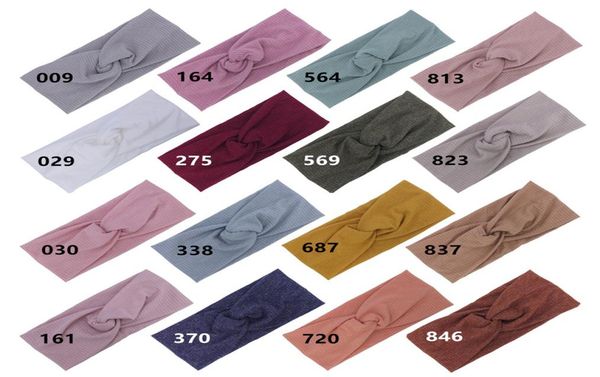 

2021new women headband cross knot elastic hair bands solid girls hairband hair accessories ed knotted head wraps4976932, Slivery;white