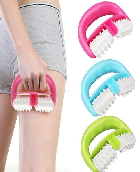 

1pc blue d type fat control roller massager cellulite leg abdomen neck buttocks fast anti cellulite face lift tools roller8625327