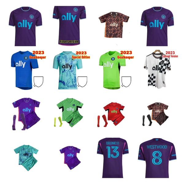 

2023 2024 charlotte fc soccer jersey home away mls ruiz football shirt armour brandt bronico alcivar corujo fuchs mcgree swiderski player fa, Black;yellow