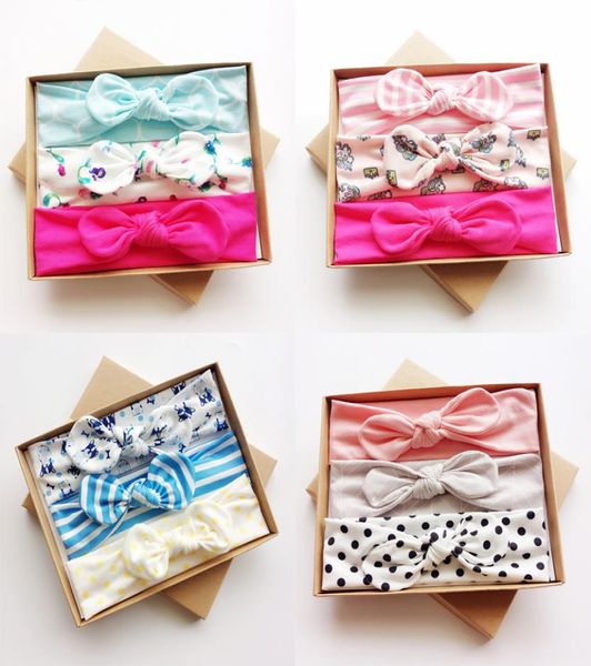 

infant girls printed big bow tie headbands head elastic cloth rabbit ears baby infant toddler pography props accessories boutiq7799129, Slivery;white