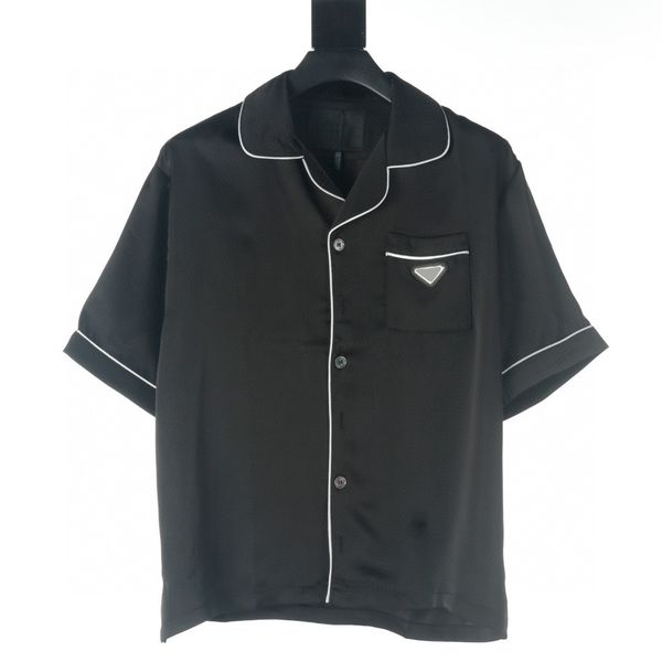 

men's plus tees & polos round neck embroidered and printed polar style summer wear with street pure cotton 224f, Black;brown