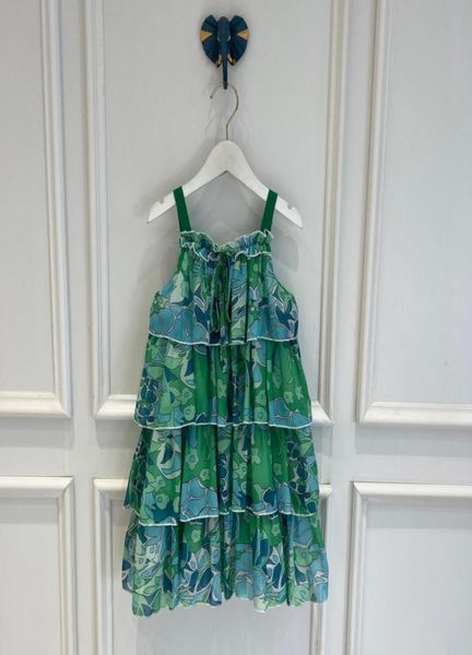 

baby girl printed floral dresses summer kids girls chiffon dress sweet girl sleeveless beach dress children tutu clothing5378294, Red;yellow