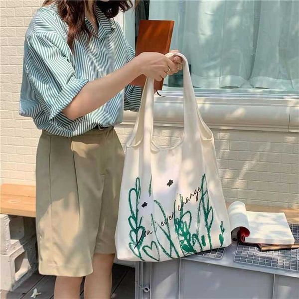 

canvas bag women's shoulder bag artistic work handbag large capacity student canvas bag backpack durable cloth bag for going out