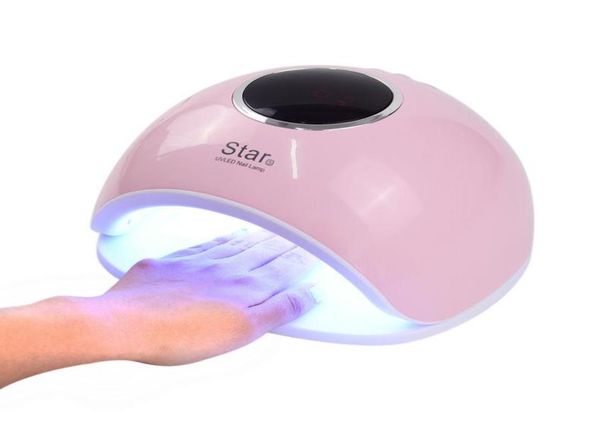 

star5 72w uv led lamp with sensor nail polish nail dryer curing all uv gel machine lamp lcd display art manicure tools8076705