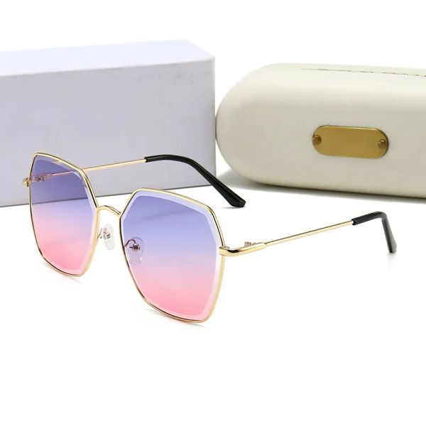 

chlo9850 sunglasses: luxury metal frames, classic design, mirrored lenses for men & women - 6 colors w/ box. ideal for outdoors & fashion en, White;black