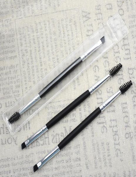 

makeup eye brow eyebrow brush 12 synthetic duo makeup brushes double eyebrow brush head brushes kit pinceis dhl 3052227