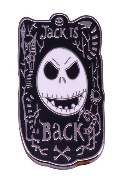 

skull jack is back brooch animated movie christmas eve thriller badge3127548, Blue