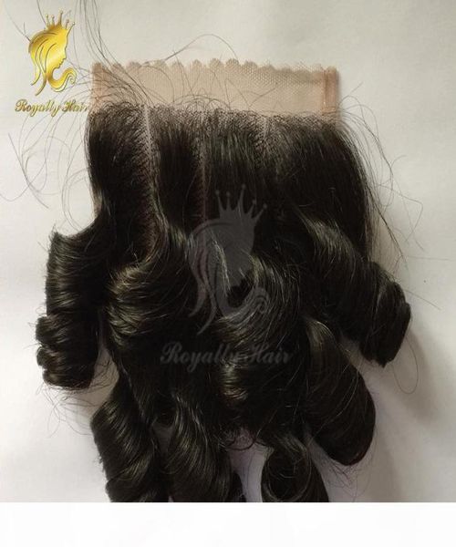 

1016inch brazilian human hair egg curl lace closure bleached knots 4x4 bouncy curly closure bleached knots2846136, Black;brown