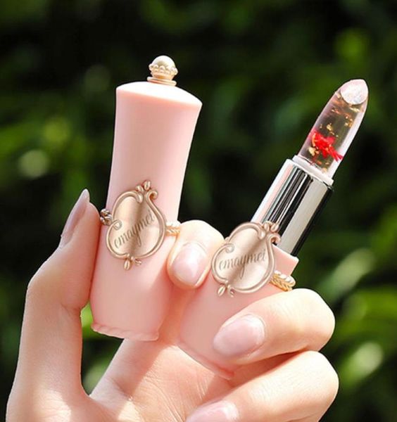 

6 colors moisturizer long lasting jelly flower lipstick makeup temperature color change lip blam 60pcs1264760