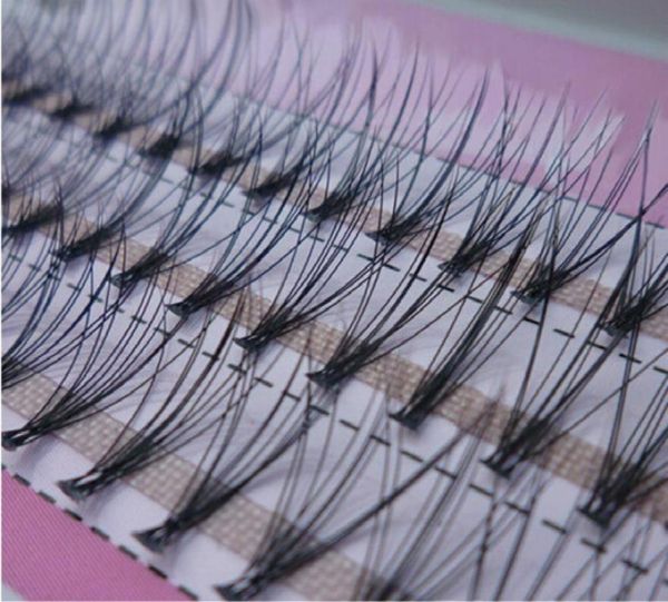 

60pcs eyelashes professional makeup individual cluster eye lashes grafting fake false eyelashes 2ids new 8680755