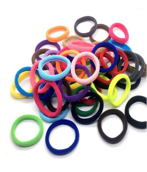 

hair accessories 100 pieces women girls band ties rope ring elastic hairband ponytail holder style selling19790984, Slivery;white