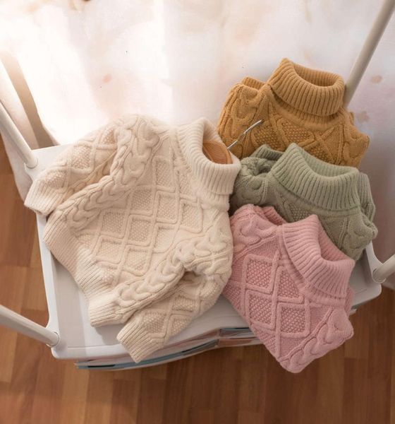 

cardigan physical shootingchildren039s mmtkids sweater korean winter wear girl039s high neck plush thickened tshirt h9653245, Blue