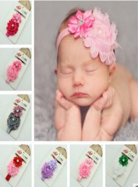 

pretty baby hair accessories for infant baby lace big flower bow princess babies girl hair band headband baby039s head band kid4109282, Slivery;white