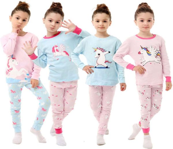 

children039s pajamas cartoon printed cotton suit boys039 and girls039 air conditioning suit long sleeve round neck home s4273644, Blue;red