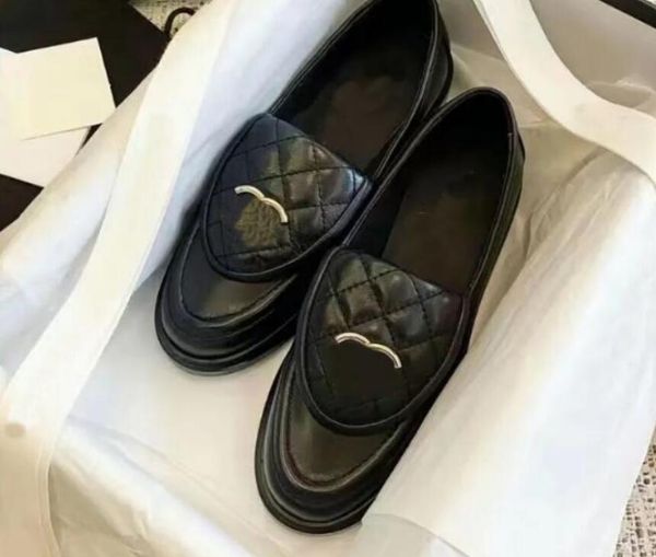 

designer ladies dress shoes classic spring and autumn leather ballet shoes fashion flat comfortable driving shoes trample lazy loafer, Black