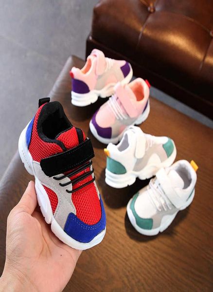 

16 years old spring autumn children toddler girls boys breathable and antiskid sneakers baby sports shoes inner length 13518cm5277088, Black;red