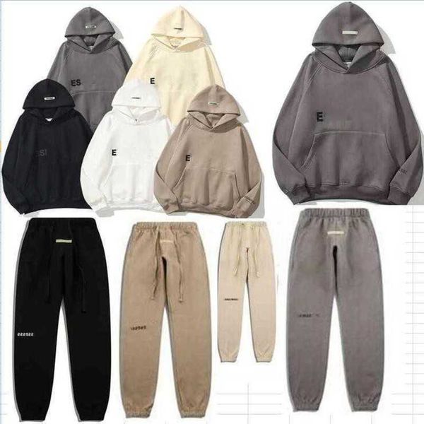 

essentials designer winter mens hoodies fears loose of pullover god hoody sweatshirts long sleeve hooded jumper womens clothing essentials, Black