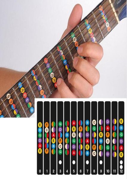 

guitar fretboard notes map labels sticker fingerboard fret decals for 6 string acoustic electric guitarra2565933