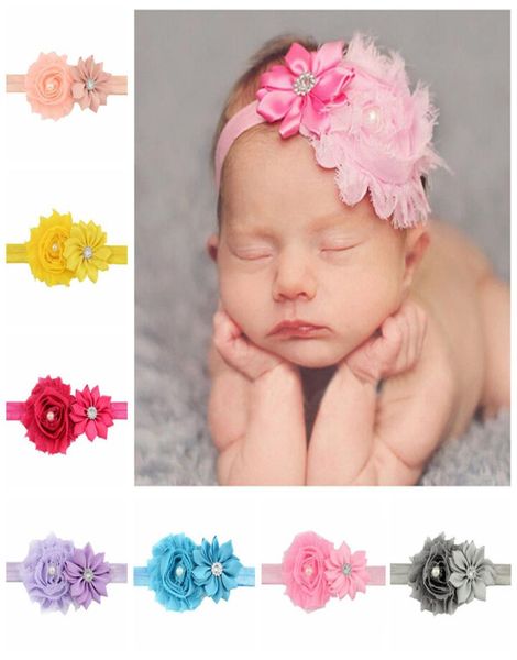 

12pcslot cute handmade headband hairband for girls rhinestone flowers headbands kids hair accessories gifts 5805392095, Slivery;white