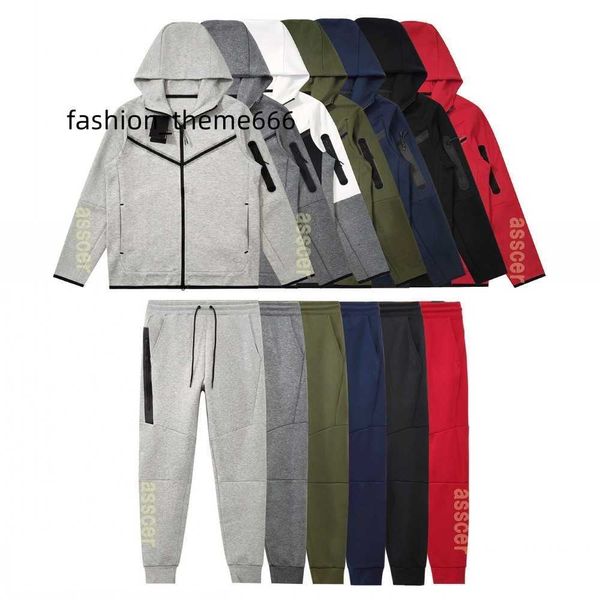 

mens set tracksuits designer jacket fashion men woman tech fleece outerwear man sports pants joggers trousers size -xxl, Gray
