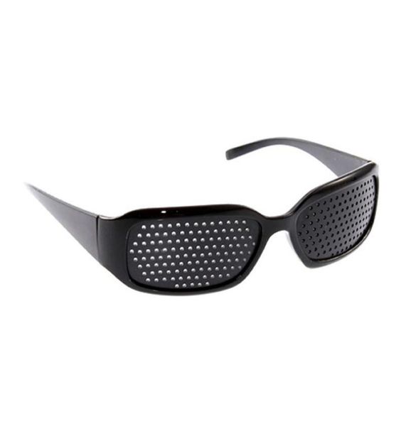 

2021 latest wearable black vision care new corrective 1pc improver stenopeic pinhole pin hole glasses antifatigue eye protection59603245