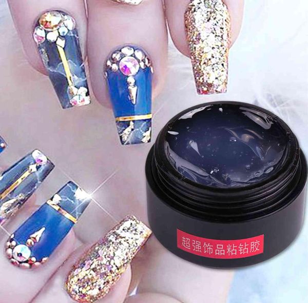 

8ml strong adhesive jewelry rhinestones nail glue diy uv lamp art decorations accessory nail gel varnish tools tr0339259457, Red;pink