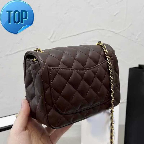 

luxury designers shoulder bags ladies mini clamshell crossbody texture solid color sheepskin gold ball adjustable chain envelope factory dir