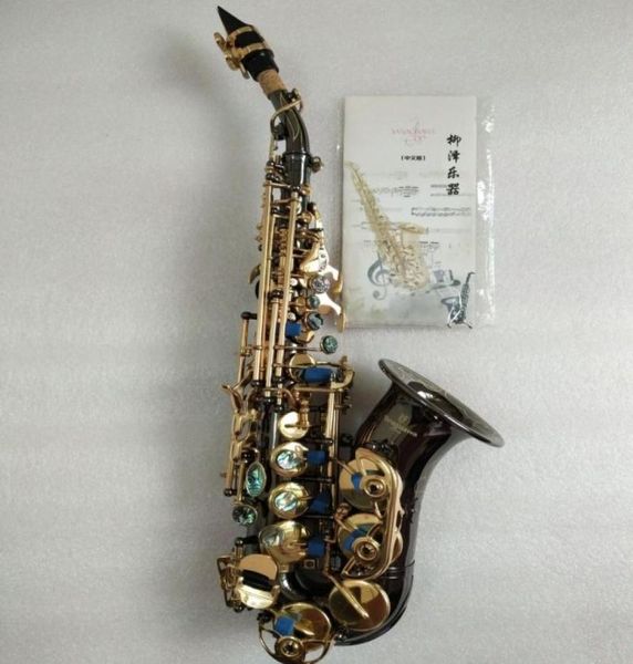 

yanagisawa s991 bb soprano sax instruments super professional mouthpiece black nickel gold soprano saxophone2455926