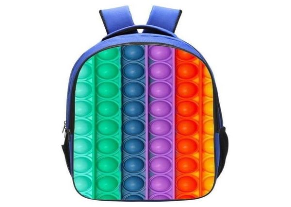 

rainbow children039s back to school push backpack poppers bubbles cartoon pioneer junior039s doublelayer schoolbag autism s6121375