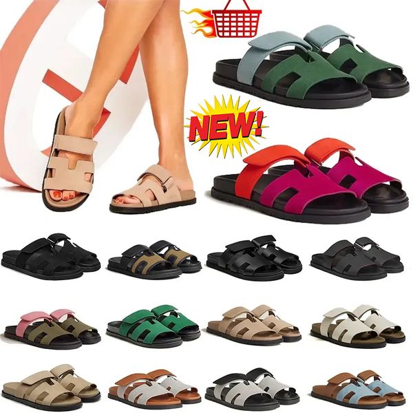 

womens designer sandal h platform sandals men slides thick bottom flip flops summer flat shoes casual beach sandale genuine leather with box, Black