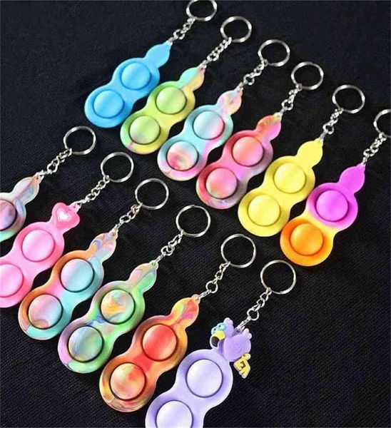 

150pcsdhl popet fidget pooits key ring simple sensory keychains tiktok new push bubble popper popping toys silicone key chain ki6265143
