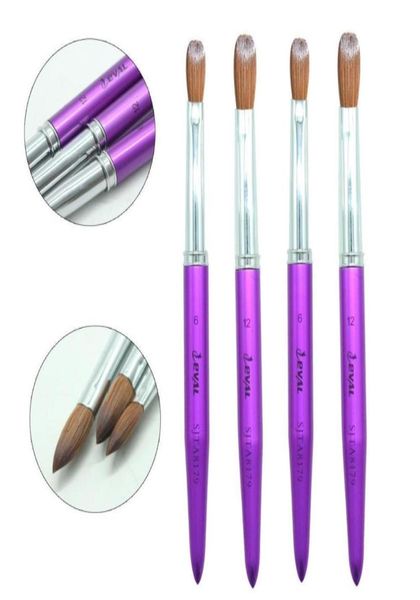

eval 1pcs 100 kolinsky sable hair acrylic nail brush professional uv gel liquid powder diy nail drawing tools 6 12 cx2007177503557, Yellow