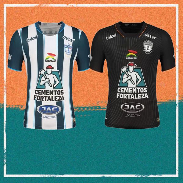 

23/24 liga mx team pachuca soccer jersey 2023 home white pocho e.sanchez k.alvarez cabral shirt mexico league away football uniform, Black;yellow
