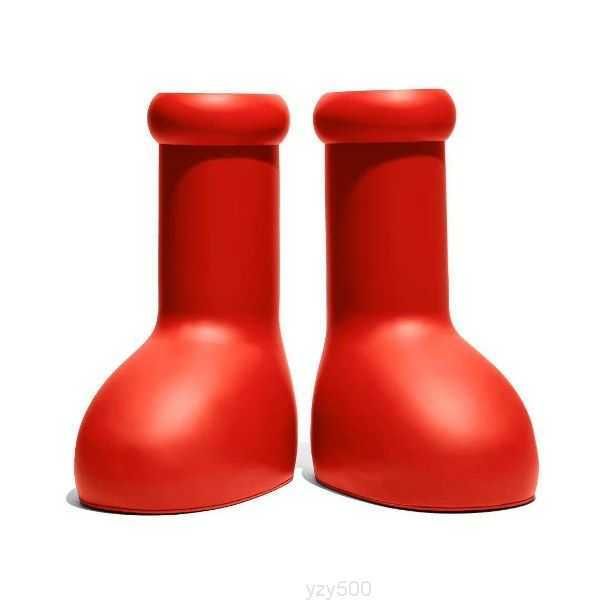 

astro boy mschf men women rain boots designers big red boot thick bottom non-slip booties rubber platform bootie fashion astro boy size 35-4, Black