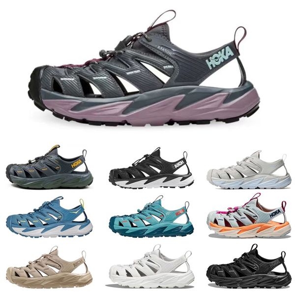 

2023 hoka one one hopara sandals slippers slides mens classic triple black white oxford tan orange blue women men slide slipper sandal shoes