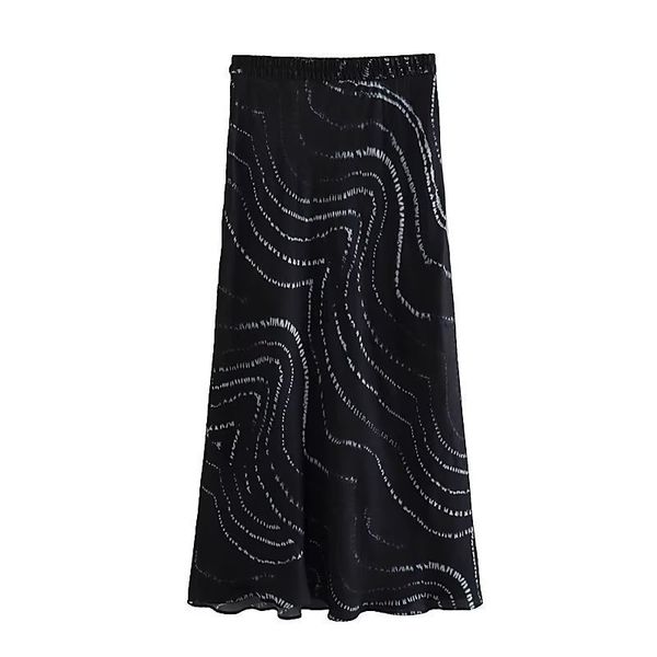 

skirts 2023 06 spring summer women female polyester brand skirt 230701, Black