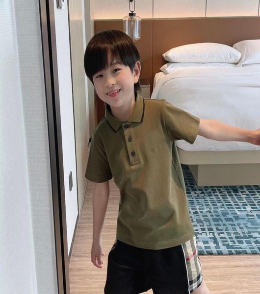 

children039s polo shirts solid fashion design kids leisure short sleeve tees for school boys 212 years wear toddler summe6198895, Blue
