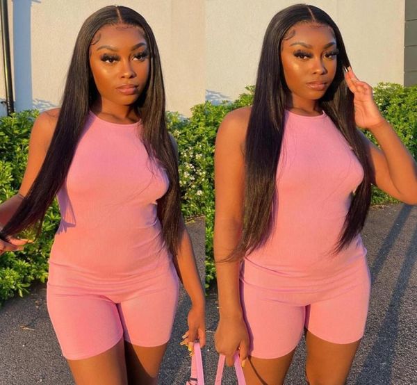 

13x4 lace front wig pre plucked transaprent lace frontal wigs for women remy brazilian straight human hair wigs 28 30 inch6242259, Black;brown