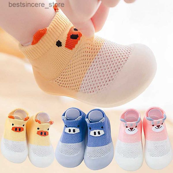 

summer cute baby anti slip shoes first walkers cartoon newborn infant girl boy socks slipper shoes sneakers suitable for toddler l230522