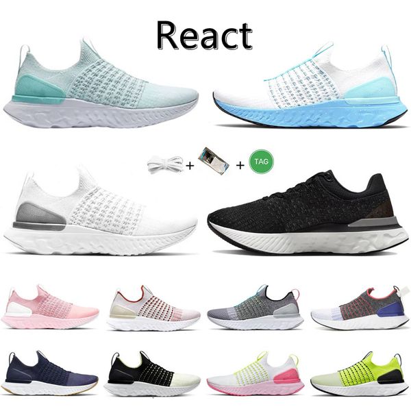 

2023 react infinity men running shoes triple black white pink blue gray green fashion cool trainer sports sneakers size 36-45