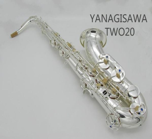 

professional yanagisawa two20 bb tenor saxophone brass silver plated music instrument sax with caseglov7656825