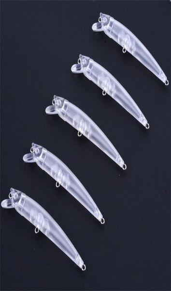 

lifelike plastic fish unpainted minnow fishing lure 95cm 6g shallow diving rolling swimbaits diy color blank white baits accessor9347386
